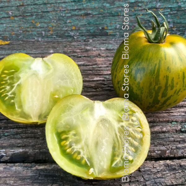 σπόροι τομάτας green zebra www.biomastores.gr 4
